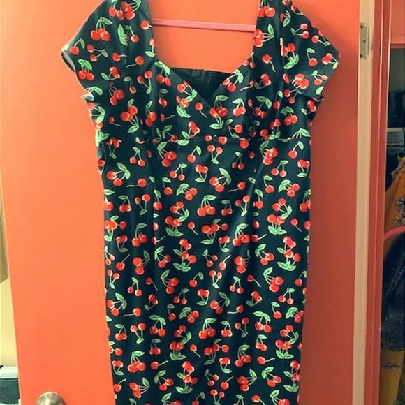 Hell Bunny Dresses & Skirts - Hell Bunny Vixen retro cherry dress